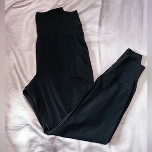 Athleta Black Ribbed Joggers